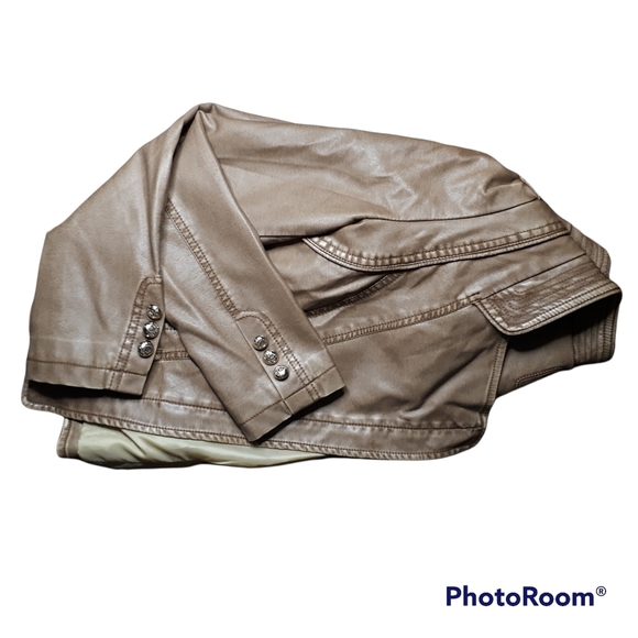 Bubblee Fashion Faux Leather Jacket Medium - Picture 7 of 7
